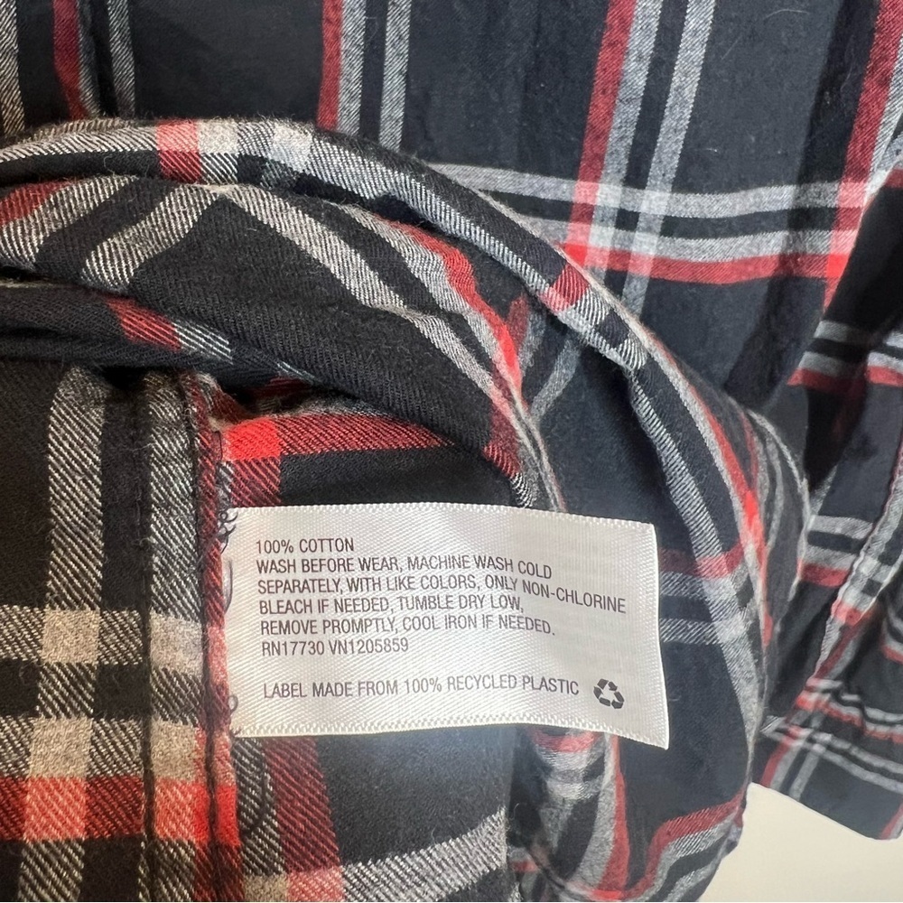 Goodfellow & Co Men’s Medium Button Up Long Sleeve Multicolor Plaid - Picture 5 of 5